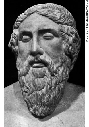 A herm bust of Homer of the Epimenides type at My Favourite Planet