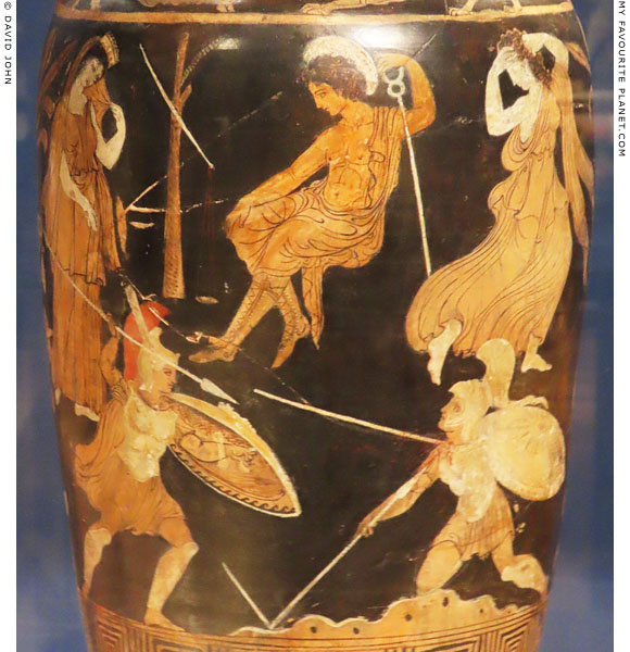 Achilles fighting Memnon on a Campanian amphora at My Favourite Planet Achilles fighting Memnon on a Campanian amphora at My Favourite Planet