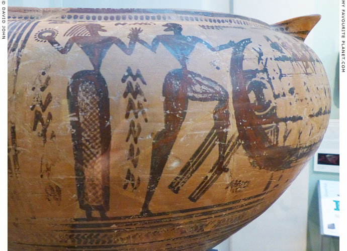 Detail of a Geometric krater in the British Museum My Favourite Planet