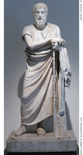 Statue of Homer or a philosopher from Herculaneum at My Favourite Planet