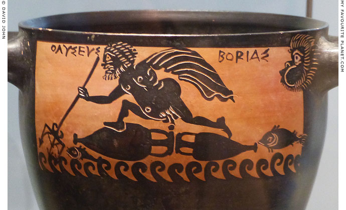Odysseus surfing across the sea on two amphorae at My Favourite Planet Odysseus surfing across the sea on two amphorae at My Favourite Planet