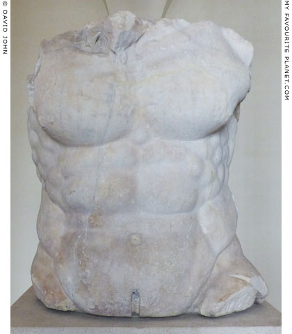 A marble torso from a colossal statue of Polyphemos at My Favourite Planet