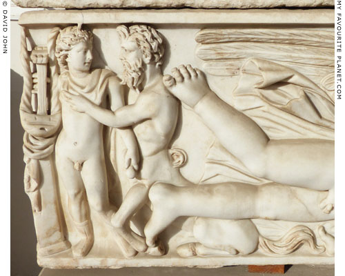 Achilles and Cheiron on the left side of the sarcophagus at My Favourite Planet Achilles and Cheiron on the left side of the sarcophagus at My Favourite Planet