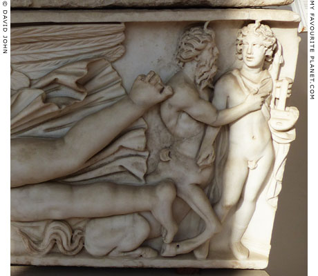 Cheiron and Achilles on the eight side of the sarcophagus at My Favourite Planet