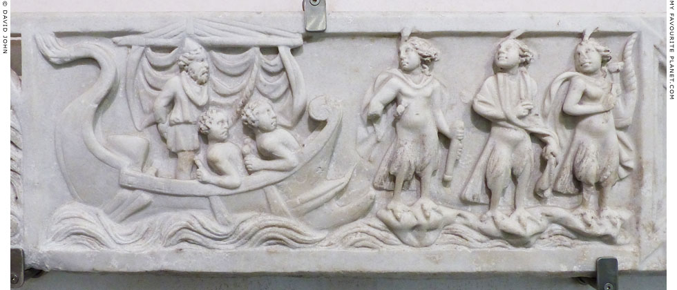 A marble relief of Odysseus (Ulysses) and the Sirens at My Favourite Planet A marble relief of Odysseus (Ulysses) and the Sirens at My Favourite Planet