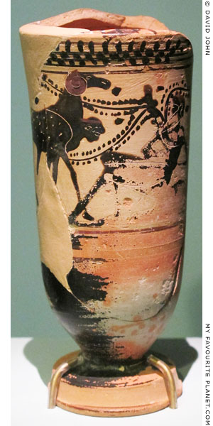 Odysseus, strapped beneath a ram, escapes from the cave of Polyphemos at My Favourite Planet Odysseus, strapped beneath a ram, escapes from the cave of Polyphemos at My Favourite Planet
