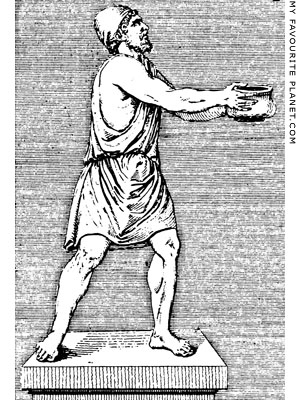 Odysseus handing wine to Polyphemos by Winckelmann at My Favourite Planet Odysseus handing wine to Polyphemos by Winckelmann at My Favourite Planet