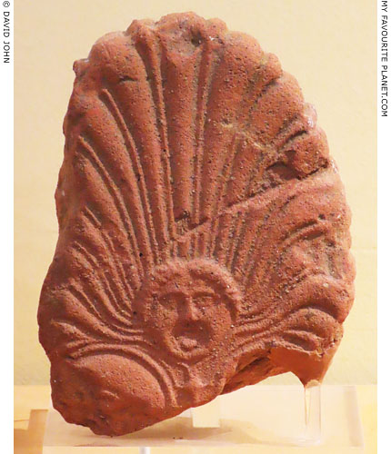Terracotta antefix with Gorgoneion relief from ancient Abdera, Thrace at My Favourite Planet