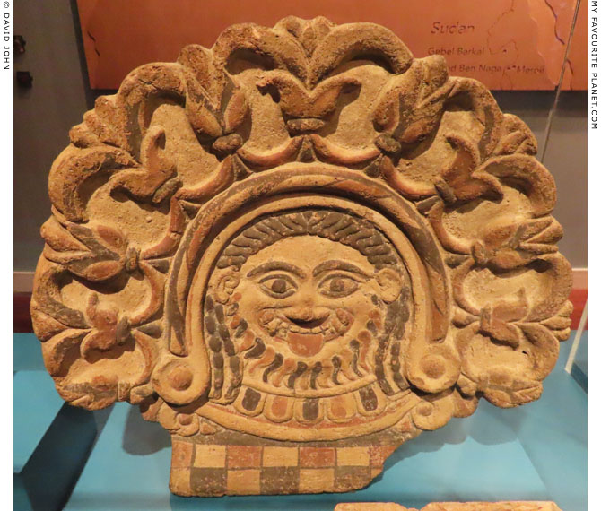 A terracotta Gorgoneion antefix, Allard Pierson Museum, Amsterdam at My Favourite Planet