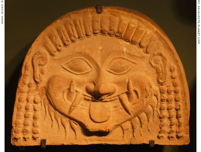Gorgoneion antefix from Taranto, southern Italy at My Favourite Planet
