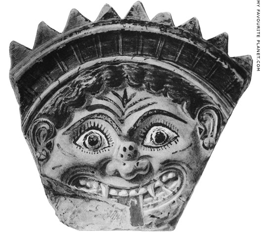 A terracotta Gorgoneion antefix from Thasos at My Favourite Planet
