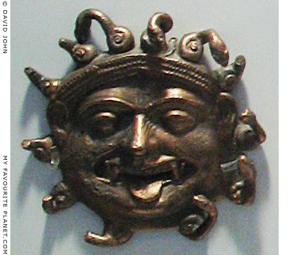 Bronze head of the Gorgon Medusa from the Acropolis, Athens at My Favourite Planet Bronze head of the Gorgon Medusa from the Acropolis, Athens at My Favourite Planet
