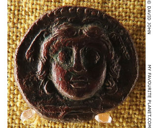 The head of Gorgon Medusa on a coin of Seriphos at My Favourite Planet The head of Gorgon Medusa on a coin of Seriphos at My Favourite Planet