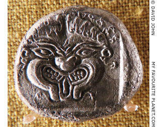 The head of Gorgon Medusa on a coin from Cyprus at My Favourite Planet The head of Gorgon Medusa on a coin from Cyprus at My Favourite Planet