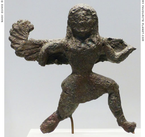 Small bronze figure of Medusa from the Sanctuary of Olympia, Greece at My Favourite Planet