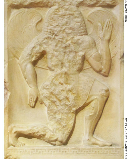 A winged Gorgon on a marble grave stele from Kerameikos, Athens at My Favourite Planet