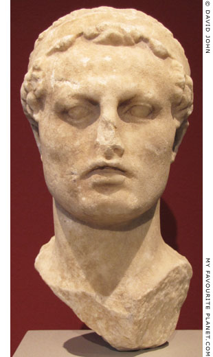 Marble head of Antiochus IV Epiphanes at My Favourite Planet