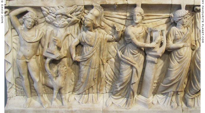 Relief of Apollo, Minerva and the Muses at My Favourite Planet
