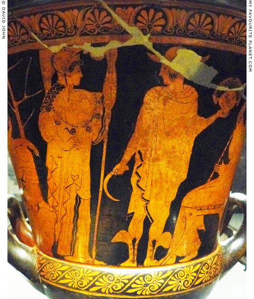 Ancient Greece, the Gorgon Medusa, from a vase, 6th century BC. In Greek  mythology, Medusa was one of three Gorgon sisters. Medusa began life as a  beautiful mortal, who bragged of being