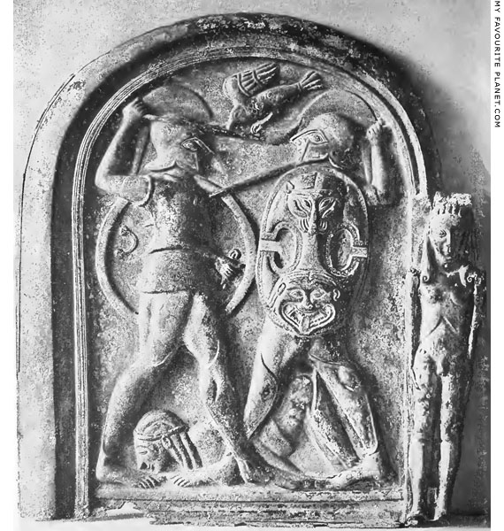 Gorgoneion on the left panel of the Monteleone Chariot at My Favourite Planet