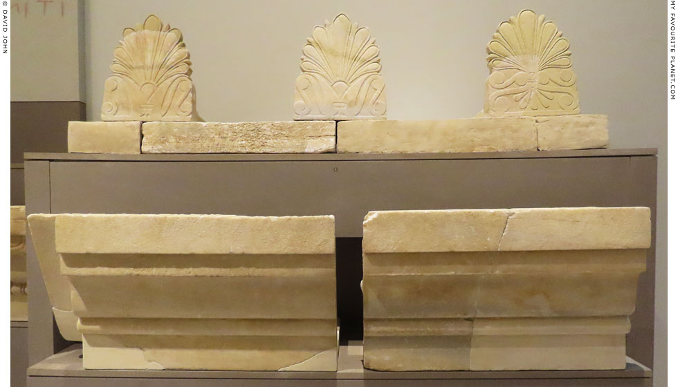 Marble architectural parts from the Temple of Artemis, Corfu at My Favourite Planet