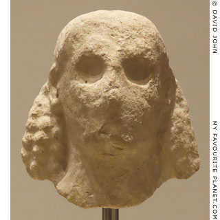 A limestone male head from the Temple of Artemis, Corfu at My Favourite Planet
