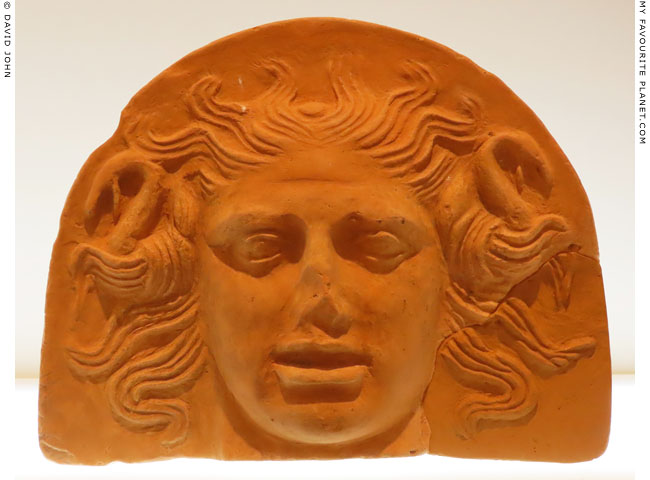 Medusa antefix from Corfu at My Favourite Planet