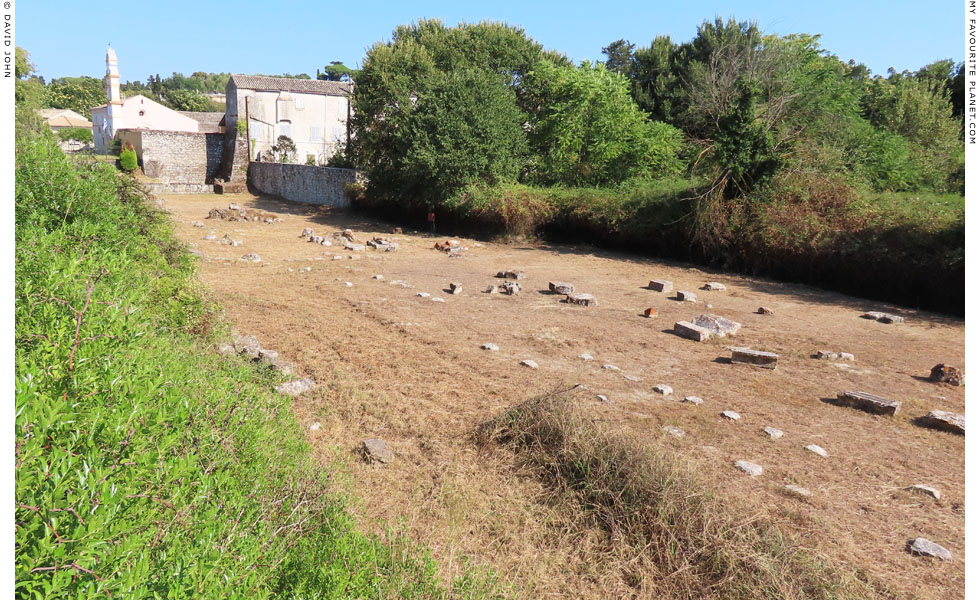 The site of the Temple of Artemis in Garitsa, Corfu at My Favourite Planet