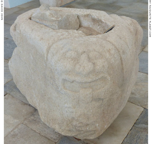The Gorgoneion on the kouros base in Delos at My Favourite Planet The Gorgoneion on the kouros base in Delos at My Favourite Planet