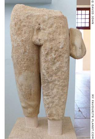 The kouros associated with the Delos statue base at My Favourite Planet