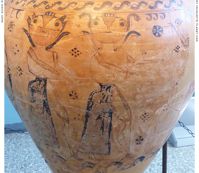 Gorgons on the body of a Proto-Attic amphora, Eleusis at My Favourite Planet