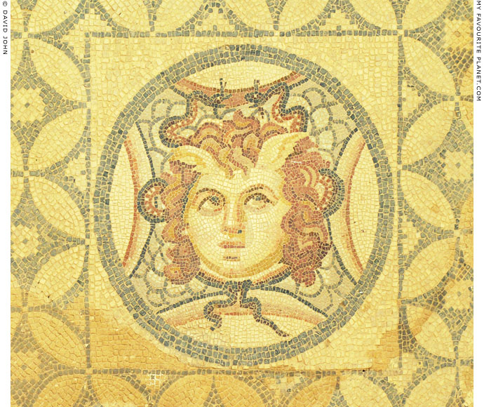 Mosaic head of Medusa from the Terrace Houses, Ephesus at My Favourite Planet