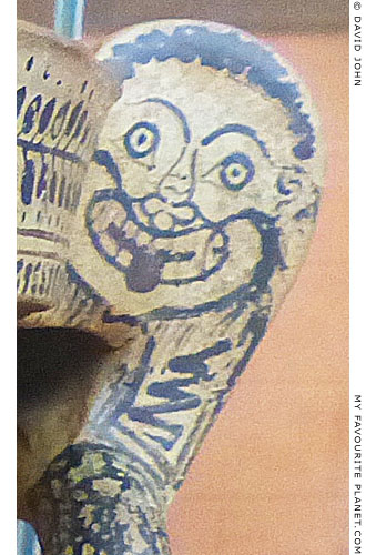 The Gorgoneion on the volute of a Laconian krater, Gela at My Favourite Planet The Gorgoneion on the volute of a Laconian krater, Gela at My Favourite Planet
