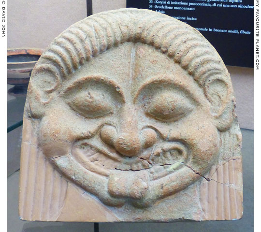 Gorgoneion antefix from Monte Bubbonia, Gela, Sicily at My Favourite Planet