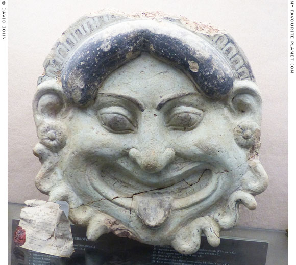 Gorgoneion antefix from Scalo Ferroviario, Gela, Sicily at My Favourite Planet