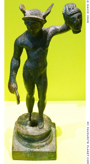Etruscan bronze statuette of Perseus holding the head of Medusa at My Favourite Planet Etruscan bronze statuette of Perseus holding the head of Medusa at My Favourite Planet