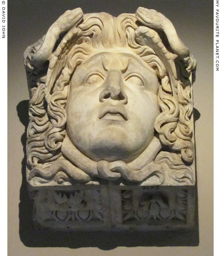 Marble head of the Gorgon Medusa from Aphrodisias, Caria at My Favourite Planet