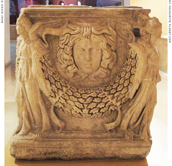 A Gorgoneion on a marble sarchophagus from Sardis at My Favourite Planet A Gorgoneion on a marble sarchophagus from Sardis at My Favourite Planet