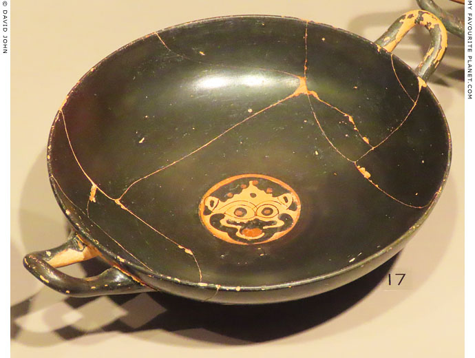 Gorgoneion on a kylix from Kos at My Favourite Planet Gorgoneion on a kylix from Kos at My Favourite Planet