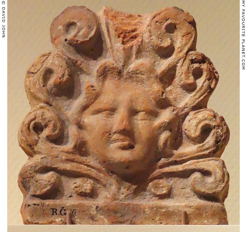 Etruscan terracotta Gorgoneion in Leiden at My Favourite Planet