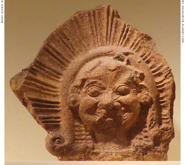 Etruscan Gorgoneion antefix in Leiden at My Favourite Planet