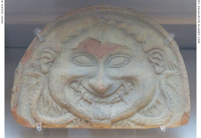 Terracotta Gorgoneion antefix from Rubi at My Favourite Planet
