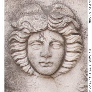 Gorgoneion on a marble sarcophagus, Manisa, Turkey at My Favourite Planet Gorgoneion on a marble sarcophagus, Manisa, Turkey at My Favourite Planet