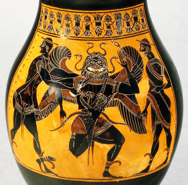 Gorgons On Athenian Pottery 6th Century Bc Stock Illustration