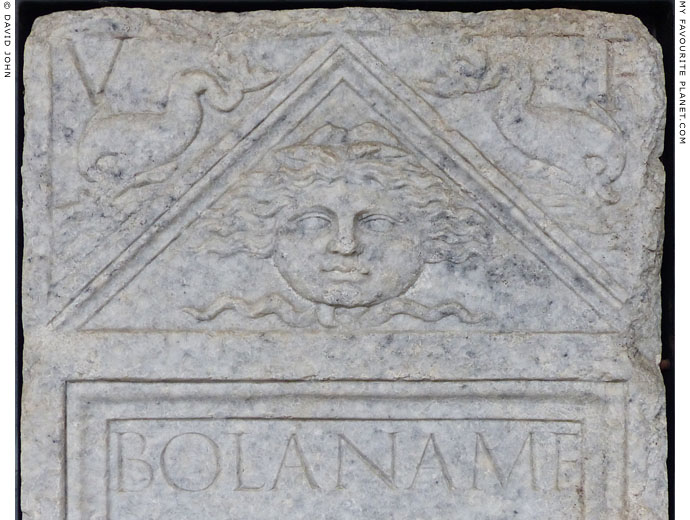 A Gorgoneion on a funerary stele from Mediolanum at My Favourite Planet A Gorgoneion on a funerary stele from Mediolanum at My Favourite Planet