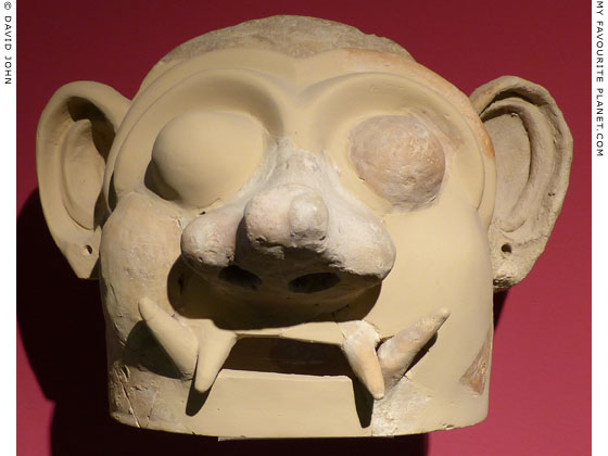 A terracotta ceremonial mask from Tiryns at My Favourite Planet A terracotta ceremonial mask from Tiryns at My Favourite Planet