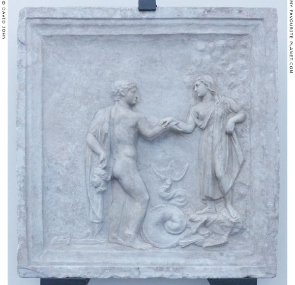 Marble relief of Andromeda and Perseus holding the head of Medusa at My Favourite Planet Marble relief of Andromeda and Perseus holding the head of Medusa at My Favourite Planet