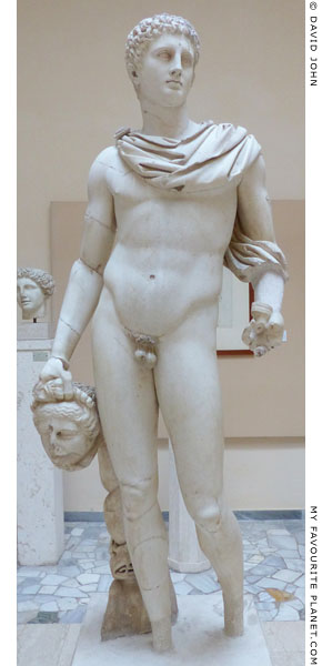 Marble statue of Perseus holding the head of Medusa, Ostia at My Favourite Planet Marble statue of Perseus holding the head of Medusa, Ostia at My Favourite Planet