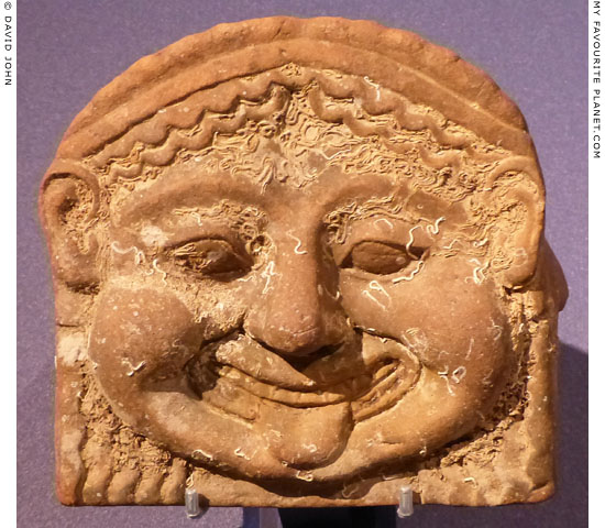 Terracotta Gorgoneion antefix from Gela, Sicily at My Favourite Planet