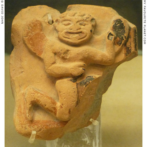 Gorgon relief on a ceramic tile from Paestum, Italy at My Favourite Planet Gorgon relief on a ceramic tile from Paestum, Italy at My Favourite Planet
